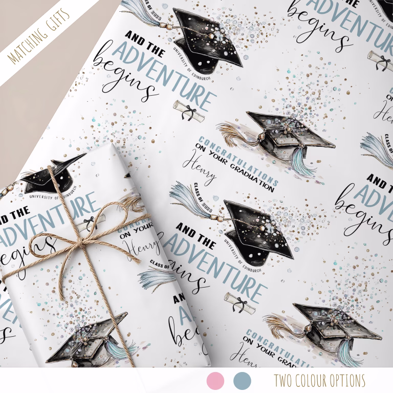 Personalised Graduation Gift Wrapping Paper