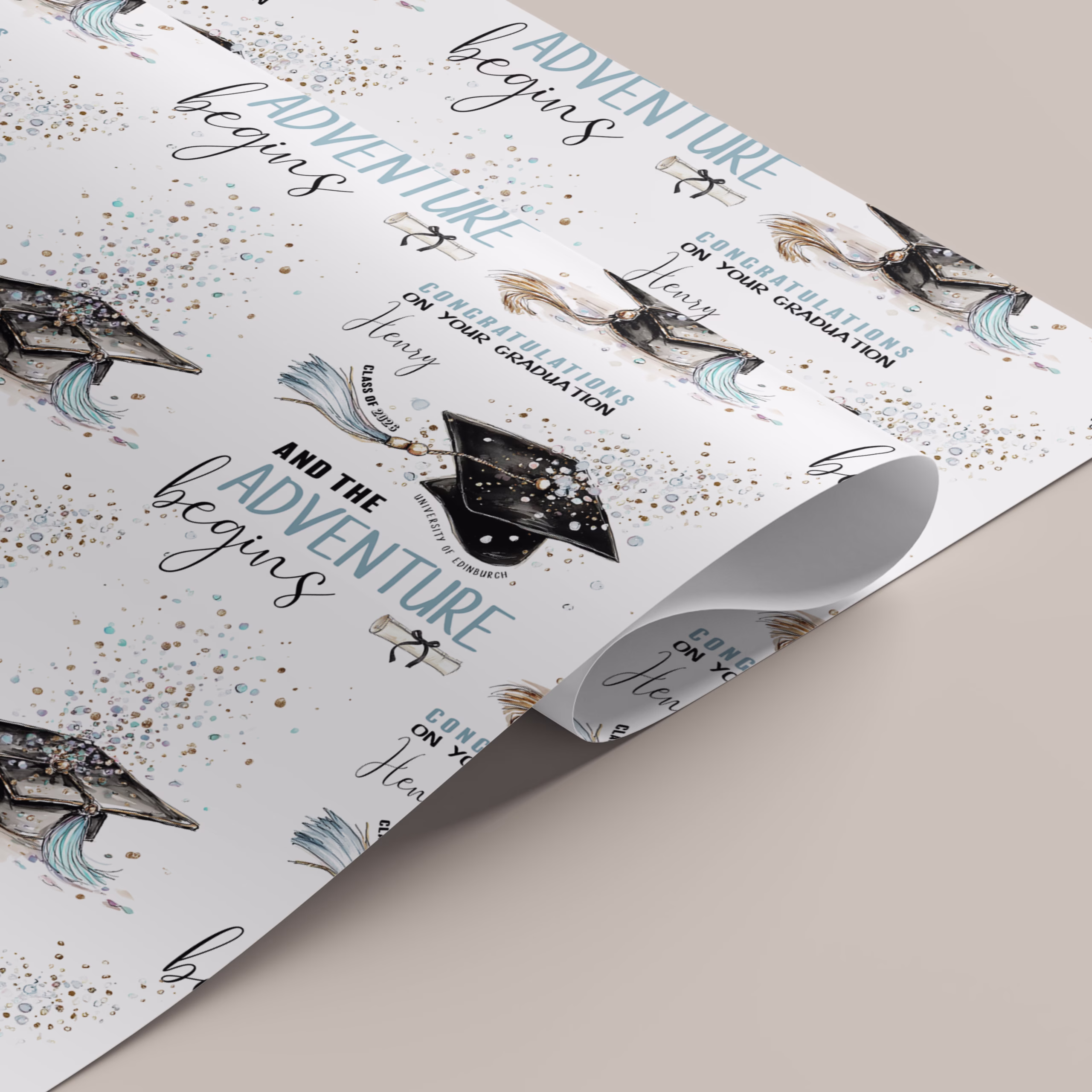 Graduation Gift Wrapping Paper