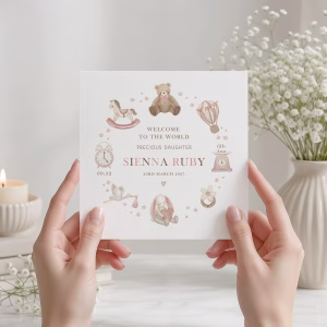 New Baby Girl Card
