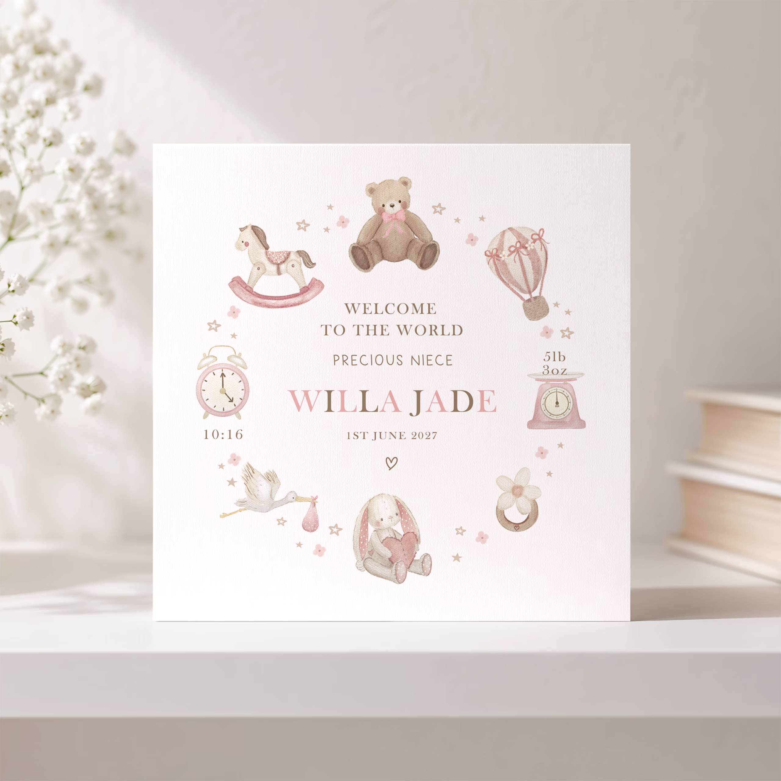 New Baby Girl Card