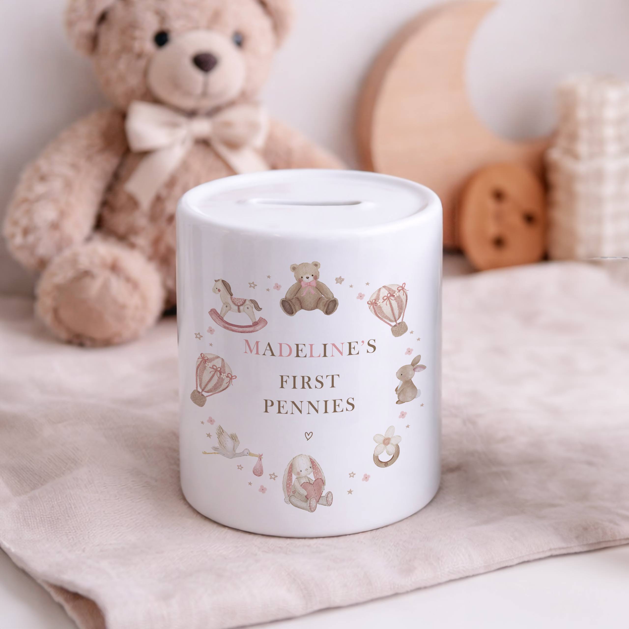New Baby Ceramic Money Pot