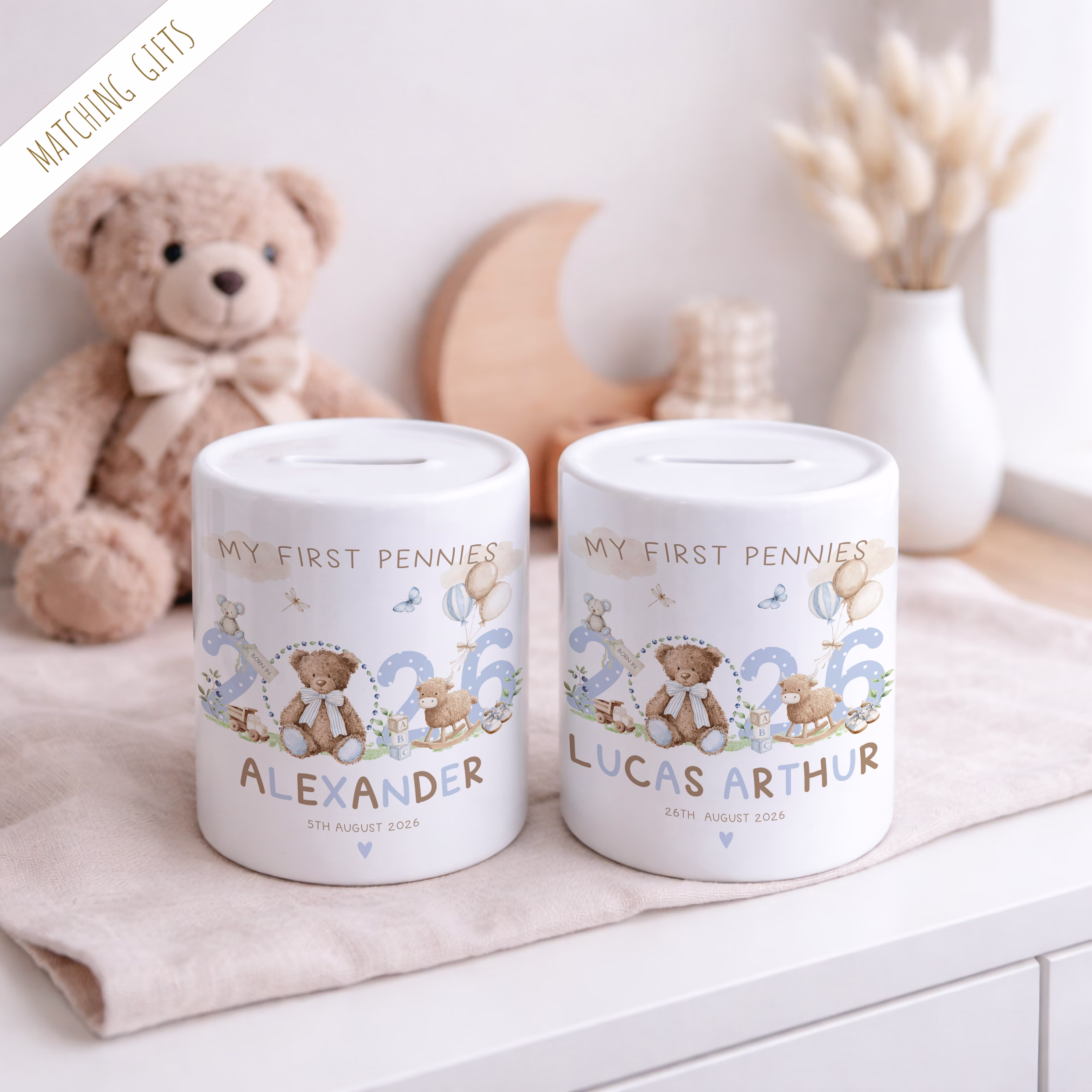 New Baby Ceramic Money Pot