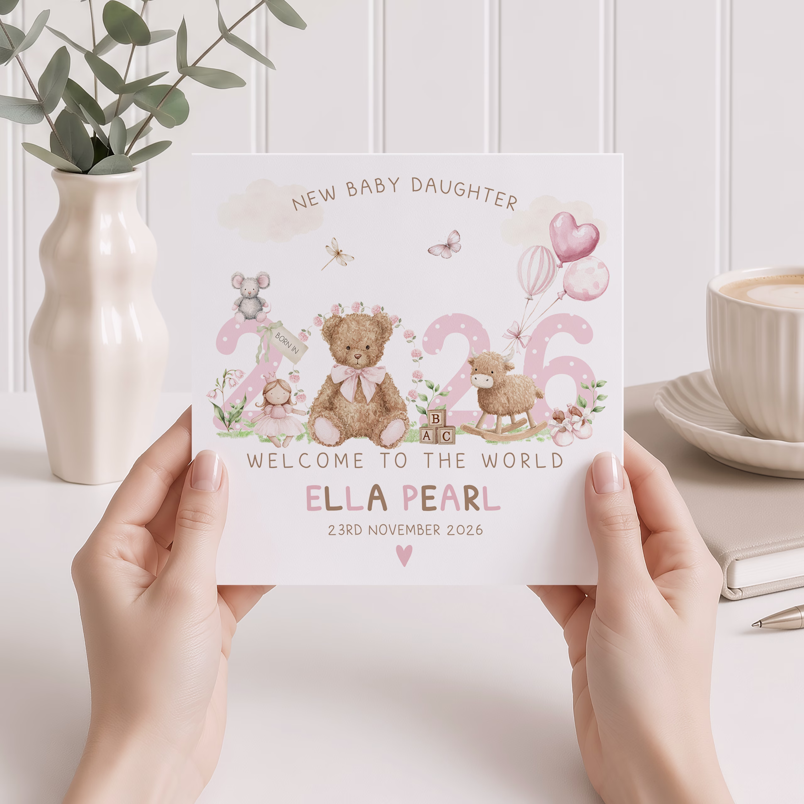 New Baby Girl Card