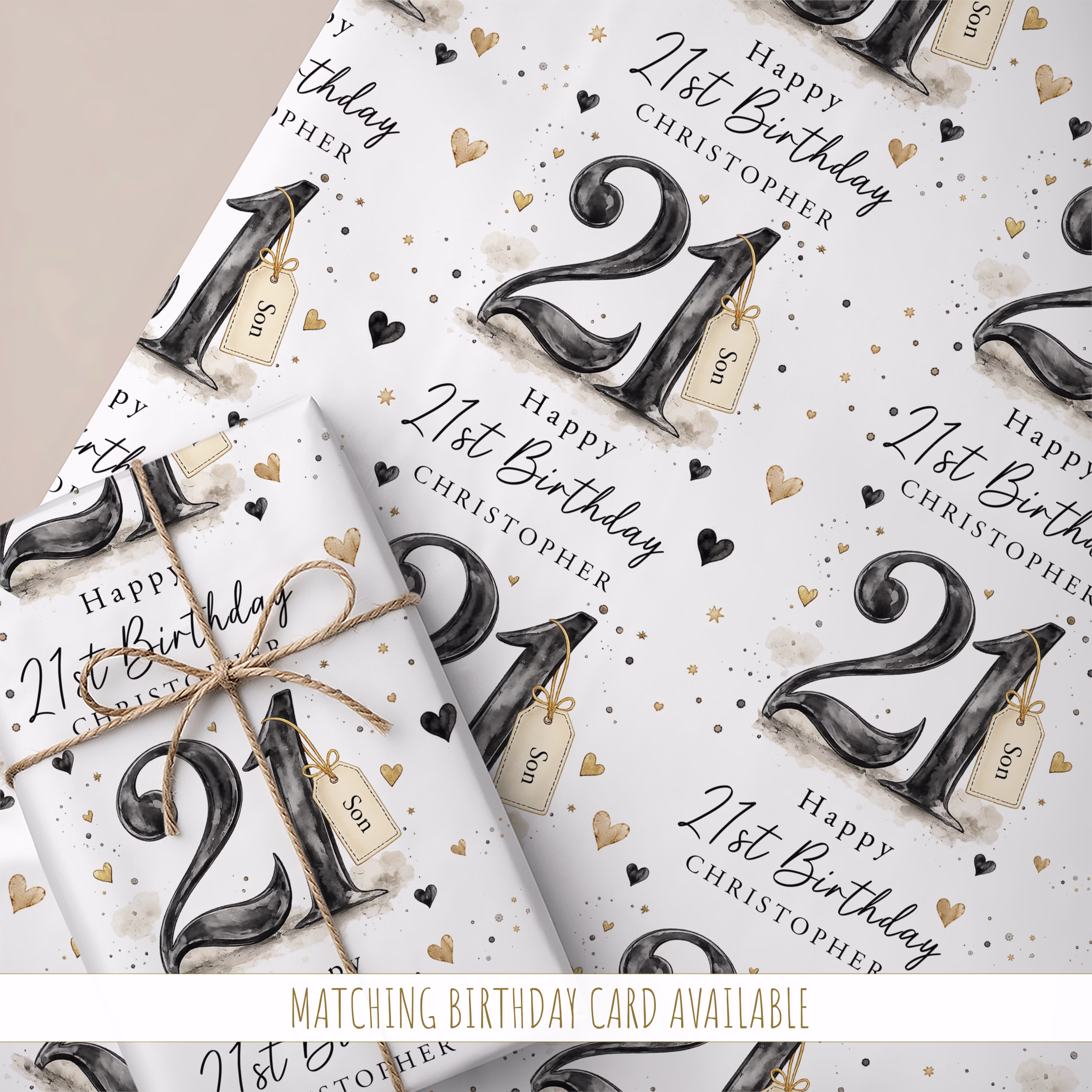 21st Birthday Gift Wrap