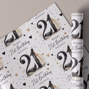 21st Birthday Gift Wrap