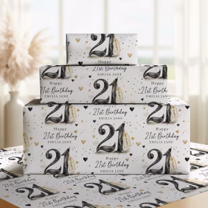 21st Birthday Gift Wrap