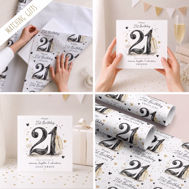 Personalised 21st Birthday Card