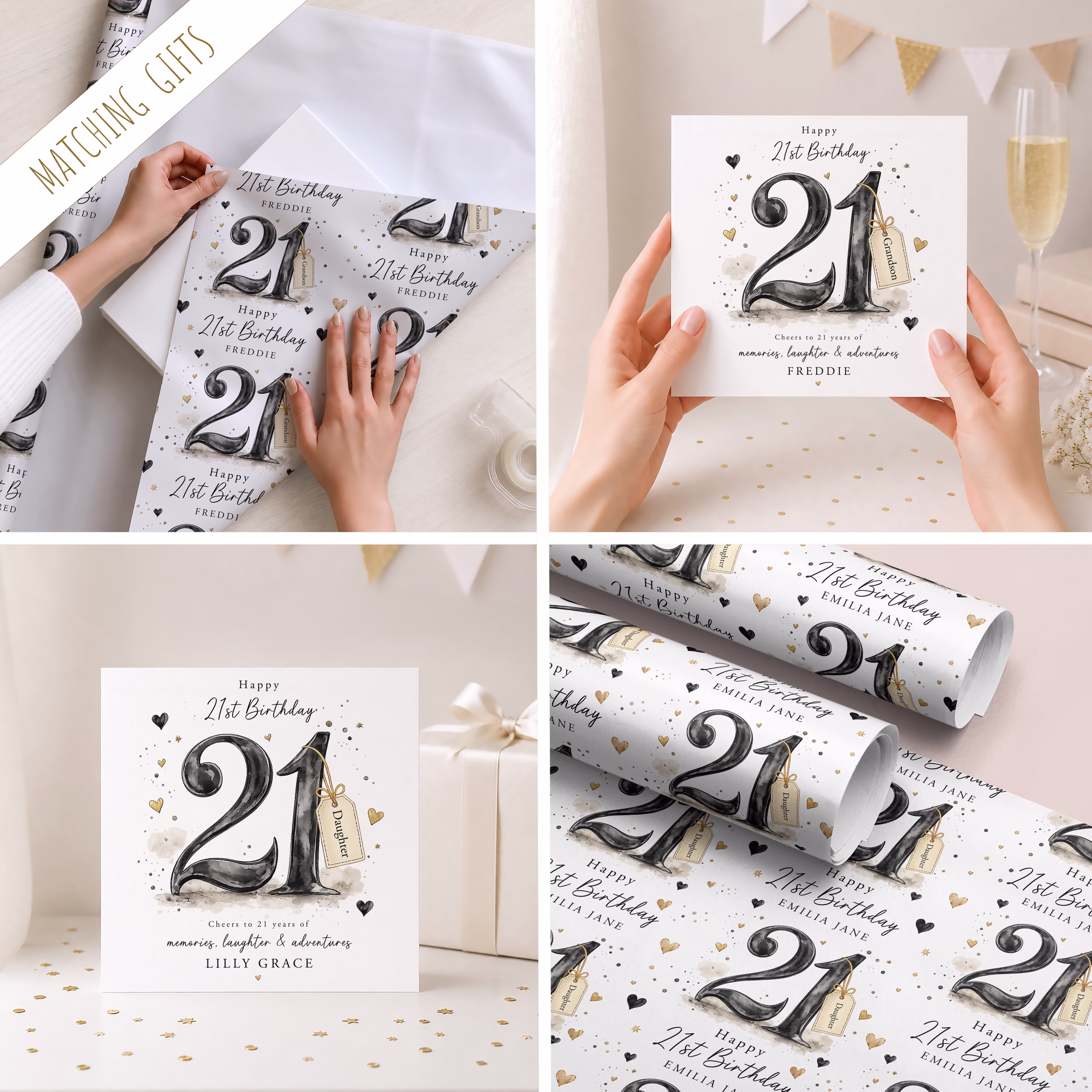 21st Birthday Gift Wrap