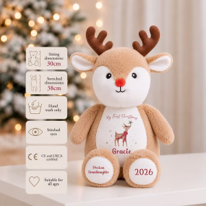 Personalised Baby's Reindeer Toy