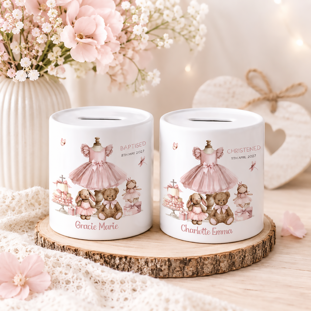 Personalised Christening Gifts – Children's Money Pots