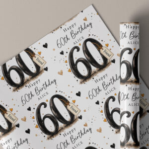Personalised 60th Birthday Gift Wrap